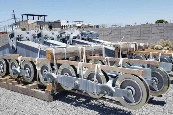 Sistema electromecánico del proyecto AeroMetro. Foto La Hora: MuniGuate.