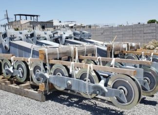 Sistema electromecánico del proyecto AeroMetro. Foto La Hora: MuniGuate.