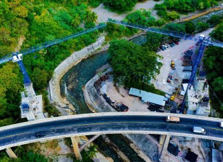 Así avanza la construcción del primer puente extradosado de Guatemala, según la constructora