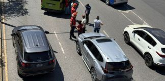 Ataque armado registrado en el bulevar Liberación, zona 8 capitalina. Foto La Hora: CBM