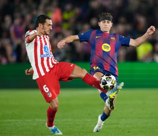 Atlético de Madrid recibe al FC Barcelona en el partido de vuelta de los cuartos de final de la UEFA Champions League.