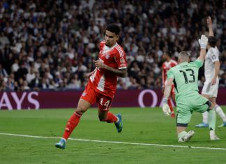 Bayern Múnich se impuso por un marcador de 2-1 al Real Madrid en el partido de ida de los cuartos de final de la UEFA Champions League.