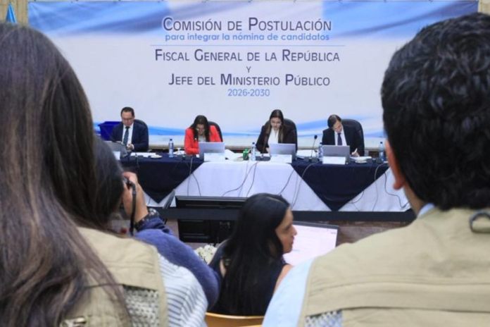 Comisión de postulación para Fiscal General 2026-2030.