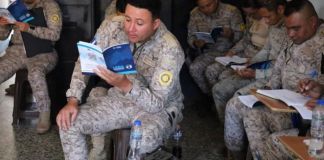 Agentes de la PNC recibiendo capacitación para la atención de denuncias por maltrato animal. Foto La Hora: MAGA