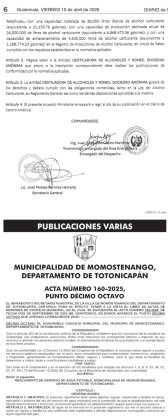 Acuerdo ministerial 112-2026/SG 2