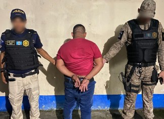 Capturan a presunto responsable de ataque armado donde PNC falleció. Foto La Hora: PNC