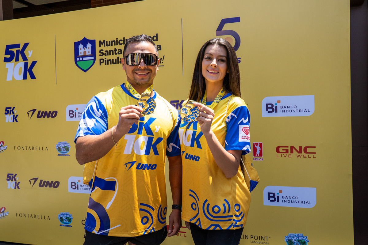 Carrera 5K y 10K en Santa Catarina Pinula, una carrera en conmemoración al Día del Padre. Foto: Cortesía Castillo Hermanos.