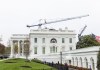 Casa Blanca desde su fachada. Foto La Hora: EFE/EPA/JIM LO SCALZO