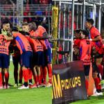 Los futbolistas de Municipal celebraron la victoria en el Clásico 337 junto a la afición roja que llegó al Trébol.