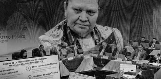 Consuelo Porras en su entrevista ante la Comisión de Postulación en un intento de ser fiscal general nuevamente. Foto La Hora: Alejandro Ramírez