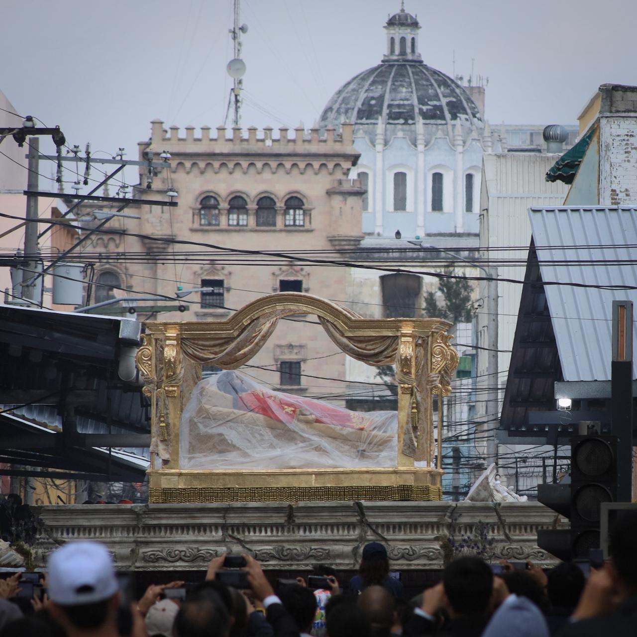 Imagen de la Consagrada Imagen del Santo Cristo Yacente, del templo El Calvario.Foto: Daniel Ramírez
