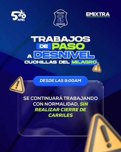 Los trabajos en la Cuchilla El Milagro podrían afectar la circulación vehicular en el sector. Foto La Hora: Emixtra