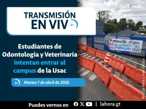 En vivo: Estudiantes de Odontología y Veterinaria intentan entrar al campus de la Usac