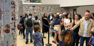 Aumento de turistas registrados en el Aeropuerto Internacional La Aurora. Foto La Hora: DGAC
