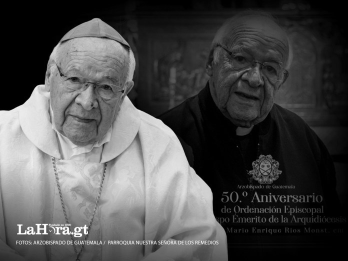 Fallece monseñor Mario Enrique Ríos Montt, hermano del expresidente de facto, el general Efraín Ríos Montt. Foto La Hora: Víctor García