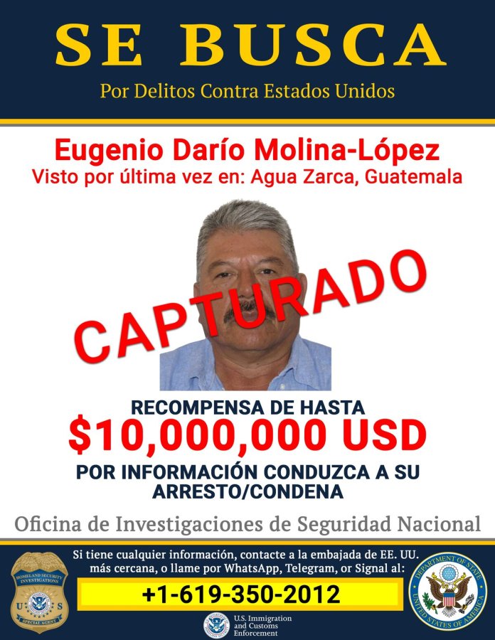 Golpe a Los Huistas, EE. UU. captura a Don Darío tras 4 años de búsqueda y millonaria recompensa