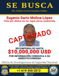 Golpe a Los Huistas, EE. UU. captura a "Don Darío" tras 4 años de búsqueda y millonaria recompensa