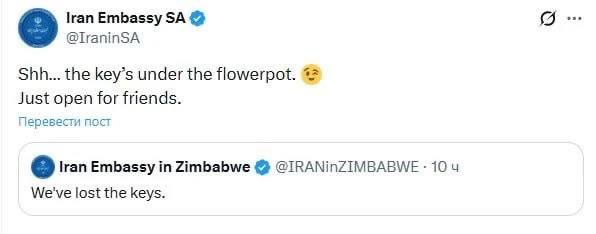 Captura de pantalla de las publicaciones realizadas por las embajadas.