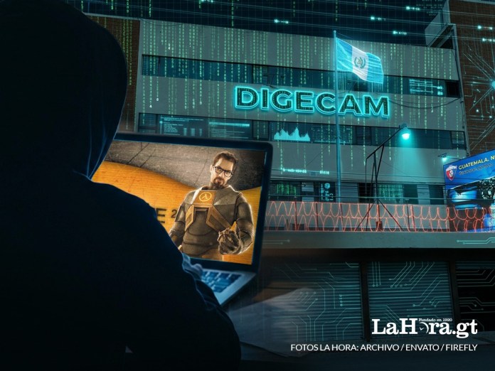 Representación del ataque cibernético realizado a Digecam por un usuario identificado como 