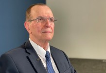 Julio César Rivera Claveria, en entrevista para La Hora: Foto La Hora: Victor García