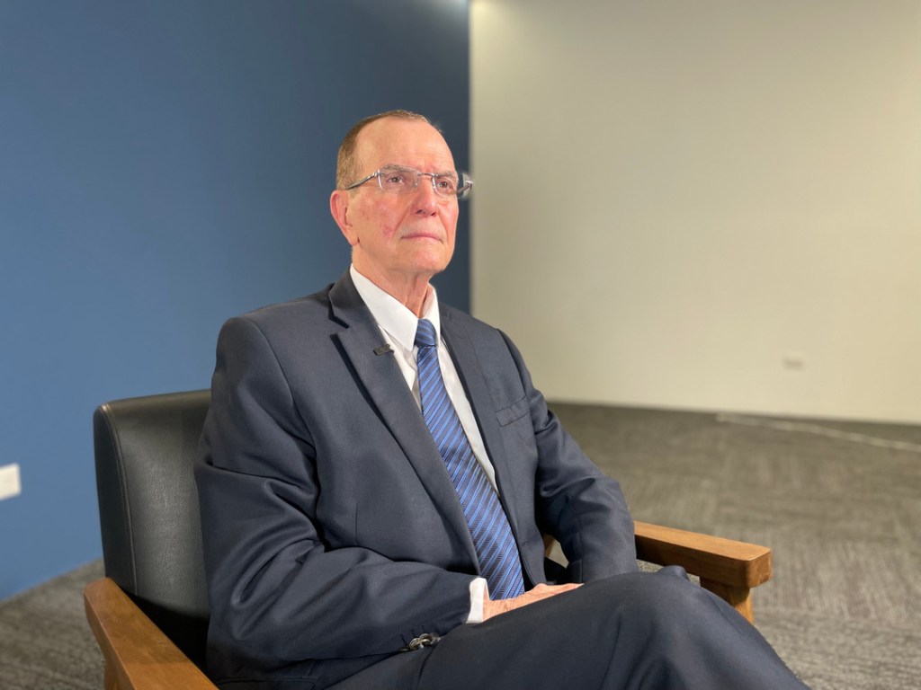 Julio César Rivera Claveria, en entrevista para La Hora: Foto La Hora: Victor García