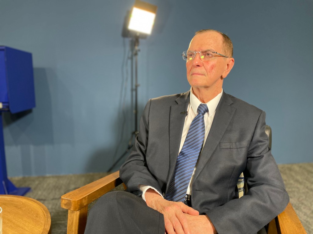 Julio César Rivera Claveria, en entrevista para La Hora: Foto La Hora: Victor García