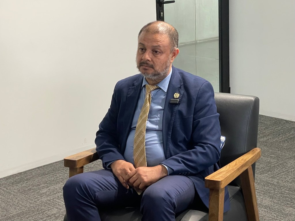El candidato a Fiscal General y jefe del Ministerio Público (MP), Carlos García Alvarado, habló con Diario La Hora. Foto La Hora: Jesús Ríos