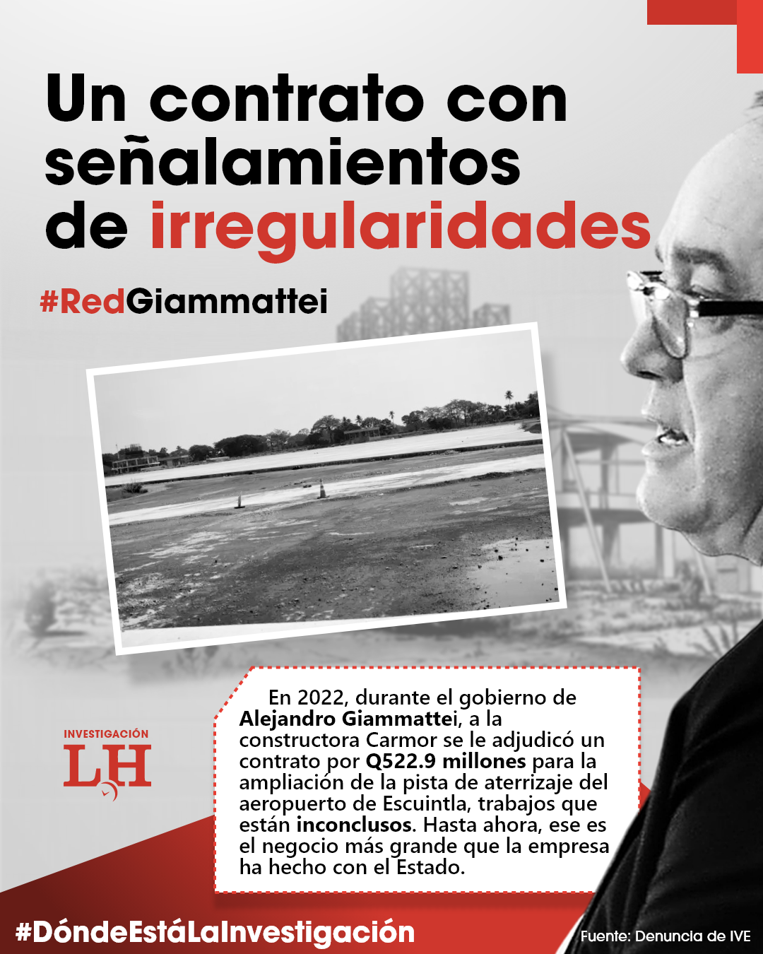 El contrato para ampliar la pista de aterrizaje del aeropuerto de Escuintla ha enfrentado señalamientos por irregularidades desde que comenzó el proceso.