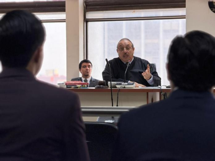 El juez René López Girón, del Tribunal Cuarto de Sentencia Penal,