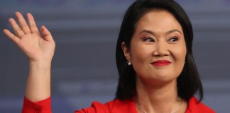 Keiko Fujimori, derechista candidata a la presidencia de Perú. Hija y heredera política del expresidente Alberto Fujimori (1990-2000). EFE/ Paolo Aguilar