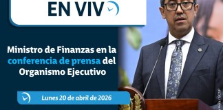 La Ronda está programada para el mediodía y el presidente estará acompañado del ministro de Finanzas, Jonathan Menkos.