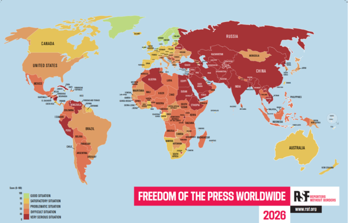 Libertad de Prensa sigue siendo vulnerable en el mundo, aunque Guatemala muestra ligera mejoría