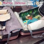 Pasajera que transportaba lienzos con cocaína adherida a la pintura es detenida en Aeropuerto de México. Foto La Hora: SEMARMX.