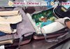 Pasajera que transportaba lienzos con cocaína adherida a la pintura es detenida en Aeropuerto de México. Foto La Hora: SEMARMX.