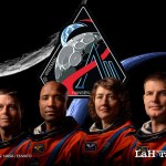 Los cuatro astronautas del Artemis II, quienes viajaron a la órbita lunar después de más de 50 años del último viaje tripulado. Foto La Hora: Alejandro Ramírez