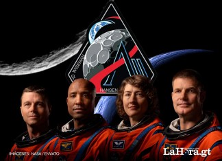 Los cuatro astronautas del Artemis II, quienes viajaron a la órbita lunar después de más de 50 años del último viaje tripulado. Foto La Hora: Alejandro Ramírez