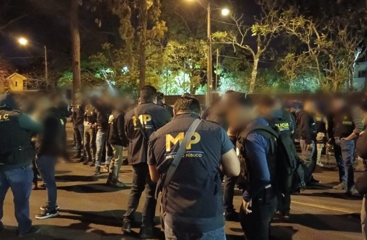 Las fuerzas de seguridad buscan desarticular a la clica identificada como "Leeward Locotes Salvatrucha" y estructuras que integran el crimen organizado. Foto La Hora: MP