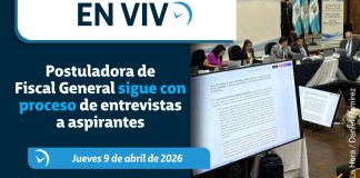 La Comisión Postuladora a Fiscal General del MP continuará este jueves las entrevistas a los aspirantes a Fiscal General.