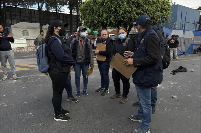 MP MP ingresa a la Usac para realizar inspección.