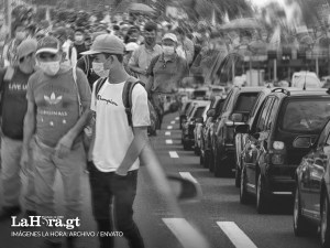 Los cuatro puntos de salida de las manifestaciones de este miércoles en Guatemala