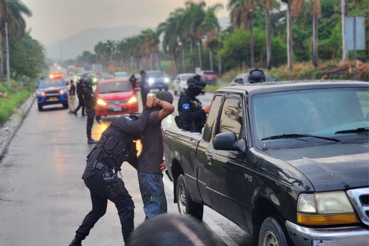 PNC reporta casi mil capturas durante el Plan Centinela que mantienen en Escuintla