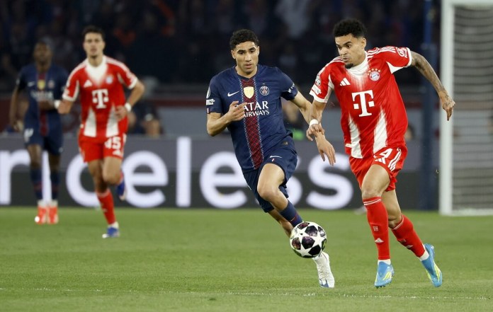 PSG, en un festival de goles en el Parque de los Príncipes, venció 5-4 al Bayern Múnich en la ida de las semifinales de la Champions League.