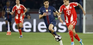 PSG, en un festival de goles en el Parque de los Príncipes, venció 5-4 al Bayern Múnich en la ida de las semifinales de la Champions League.