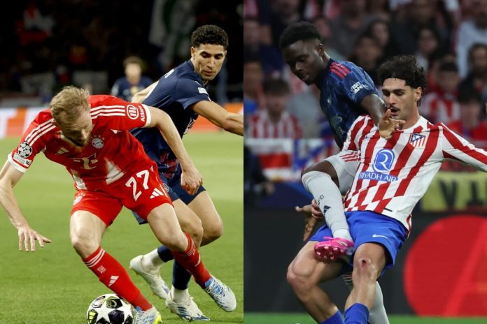 Arsenal, Atlético de Madrid, Bayern Múnich y PSG definirán a los dos finalistas de la Champions League en los partidos de vuelta de las semifinales.