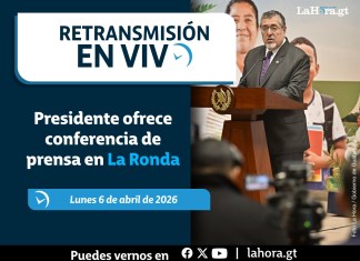 Presidente ofrece conferencia de prensa en La Ronda. Foto La Hora