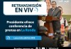 Presidente ofrece conferencia de prensa en La Ronda. Foto La Hora