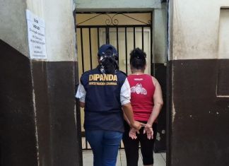Alias "La Abuela", presunta extorsionista recapturada en Escuintla. Foto La Hora: PNC