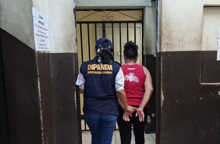 Alias "La Abuela", presunta extorsionista recapturada en Escuintla. Foto La Hora: PNC