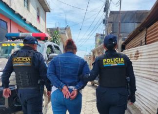 Alias "Capibara" recapturada en un mercado de Chimaltenango. Foto La Hora: PNC
