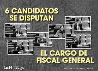 Seis candidatos que se disputan el cargo de Fiscal General luego de que la nómina fuese enviada en abril de 2026.